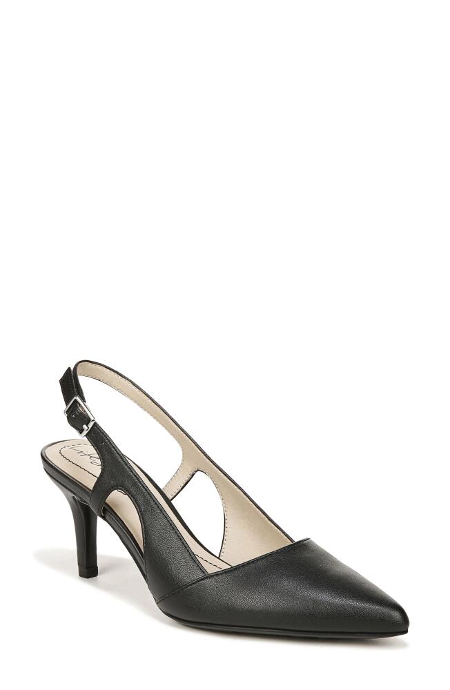 LifeStride Social Slingback Pointed Toe Pump in Black Cover