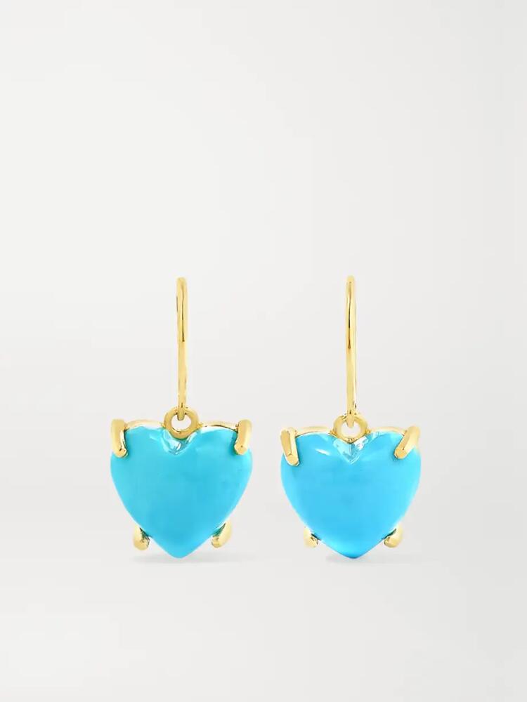 Irene Neuwirth - Love 18-karat Gold Turquoise Earrings - One size Cover