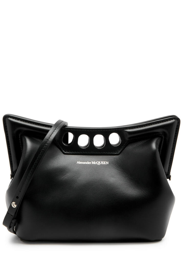 Alexander Mcqueen The Peak Mini Leather Cross-body bag - Black Cover