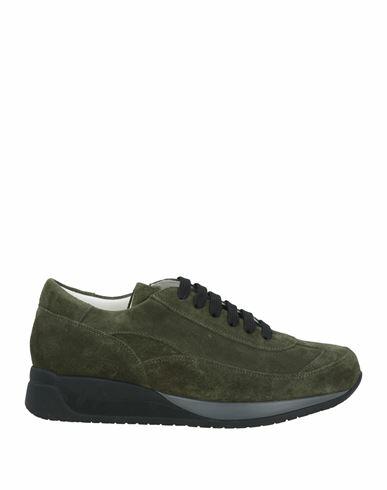 Cesare Paciotti 4us Man Sneakers Military green Leather Cover