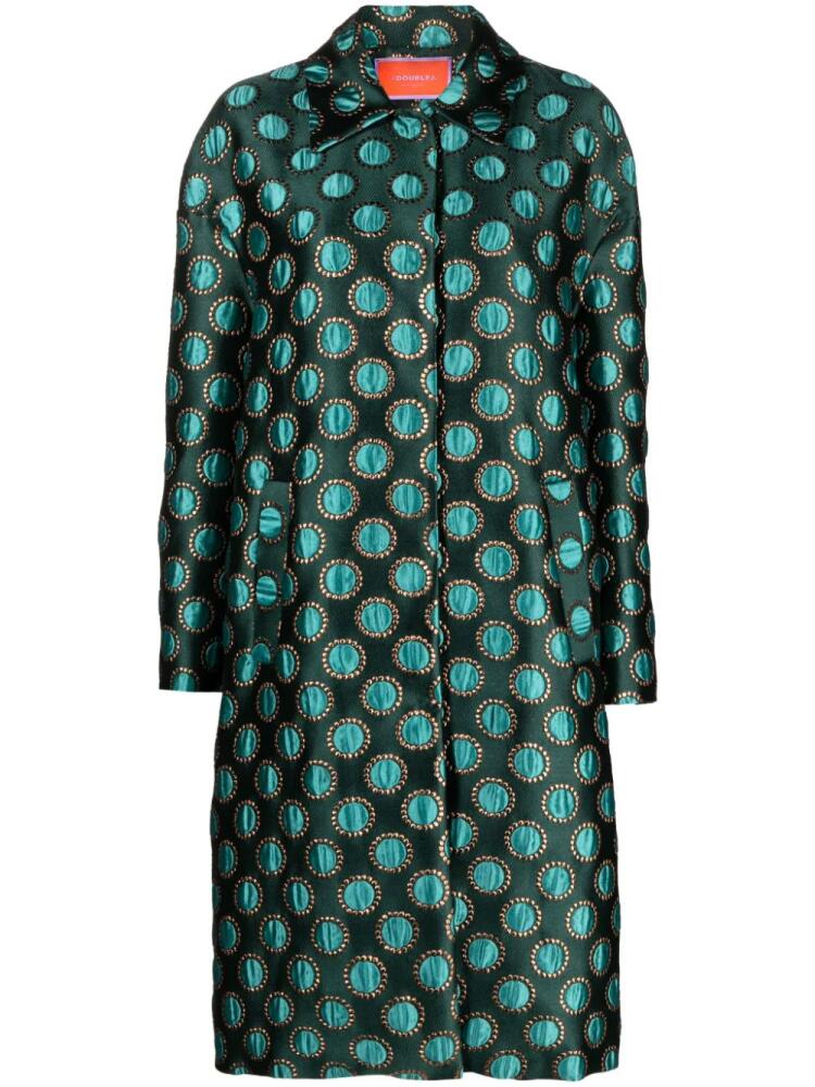 La DoubleJ Boxy polka-dot print coat - Green Cover