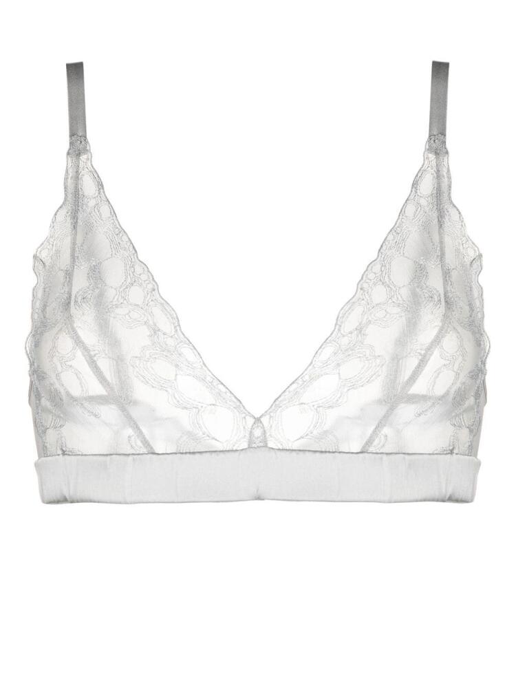 Fleur Of England Sigrid non-wired bralette - Grey Cover