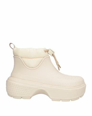 Crocs Woman Ankle boots Off white EVA (Ethylene - Vinyl - Acetate), Polyester Cover