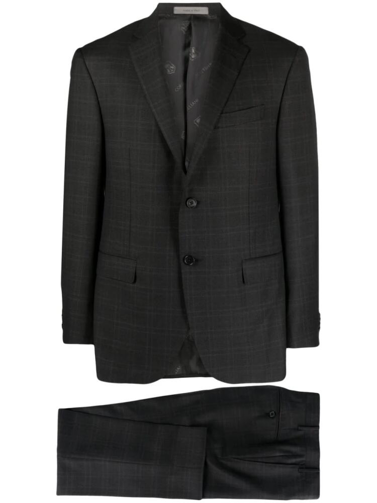 Corneliani checked single-breasted suit - Grey Cover