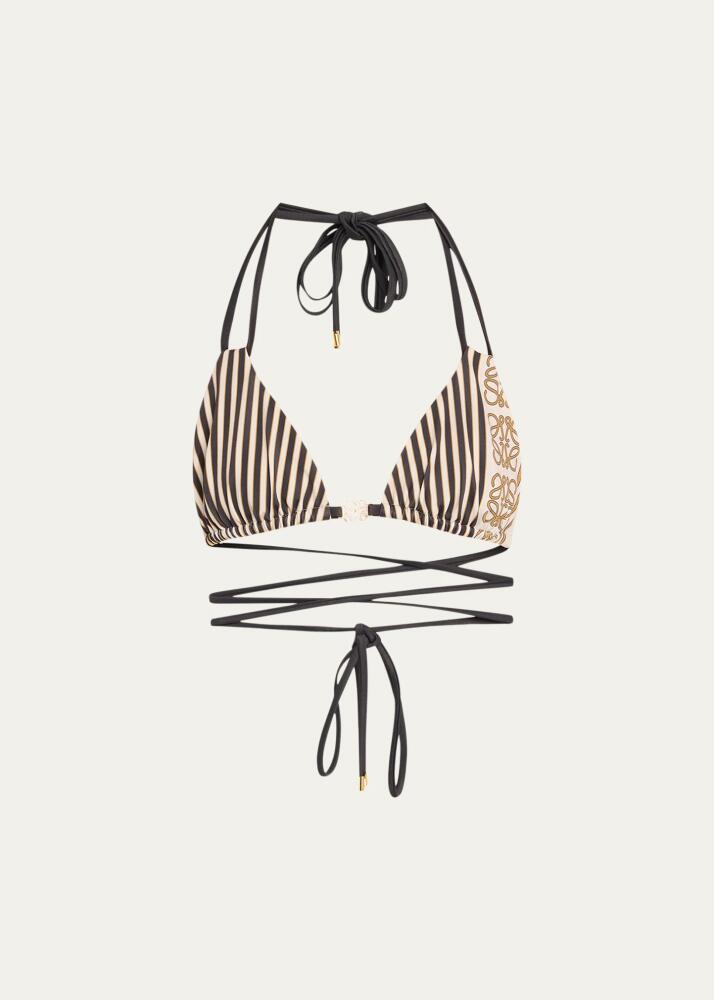 Loewe Stripe Wrap Bikini Top Cover