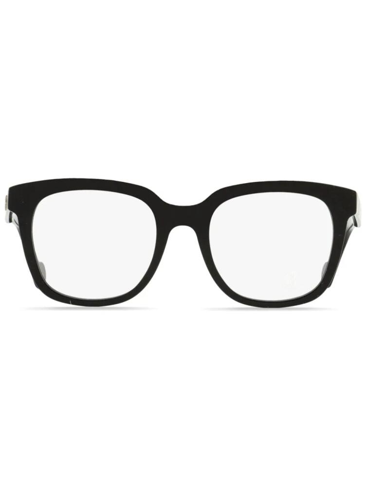 Moncler Eyewear square-frame logo-plaque glasses - Black Cover