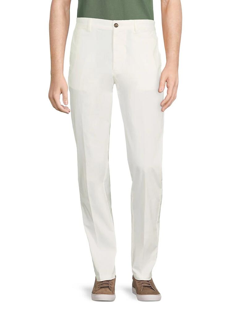 North Sails Men's Flat Front Pants - White Cover