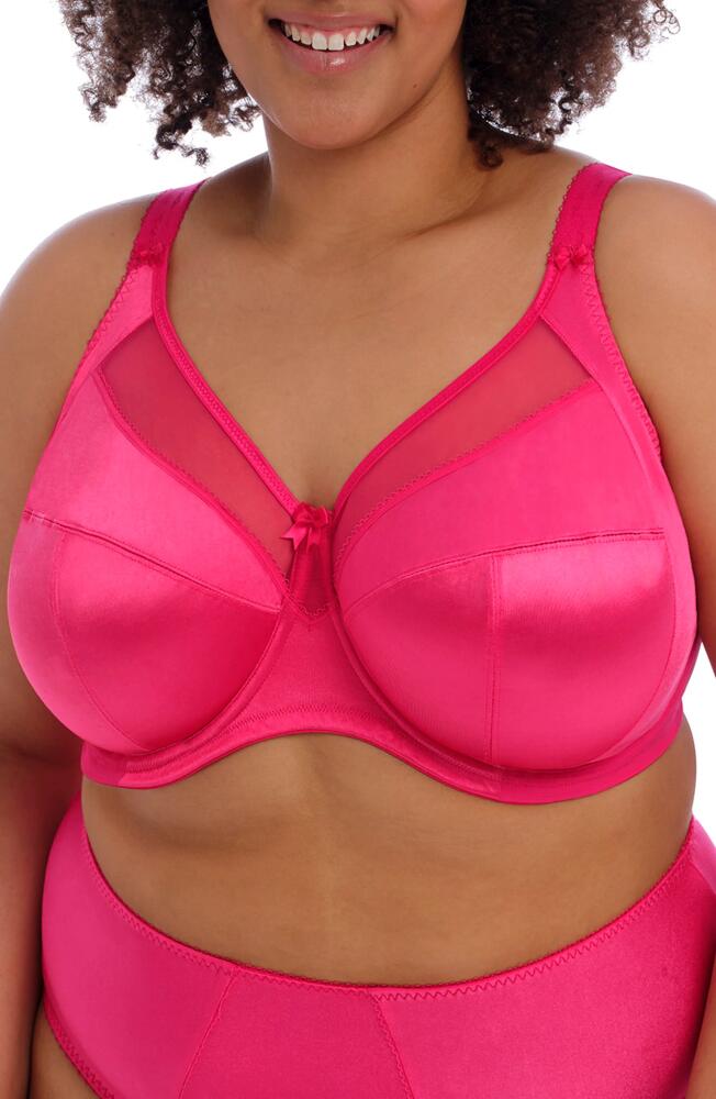 Goddess Keira Full Figure Underwire Bra in Hot Pink Cover