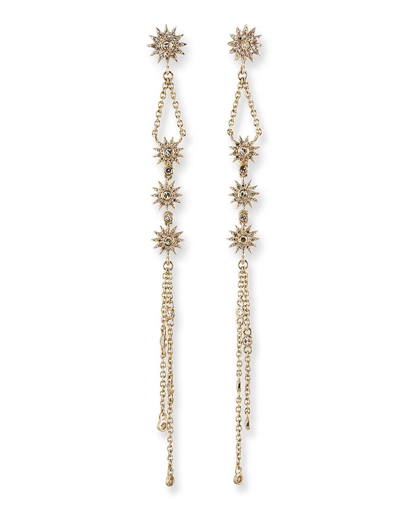 Kastel Jewelry Siren 14k Gold Fringe Duster Star Earrings Cover