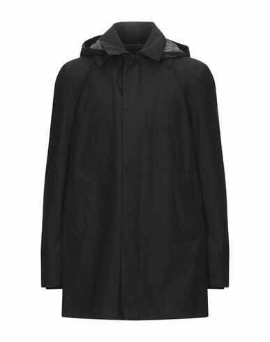 Herno Man Overcoat & Trench Coat Black Polyester, Polyamide, Elastane Cover