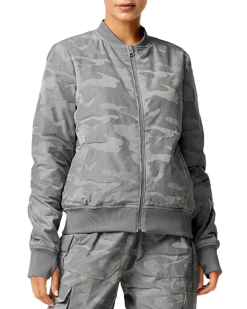 Blanc Noir Reversible Camo Print Bomber Jacket Cover