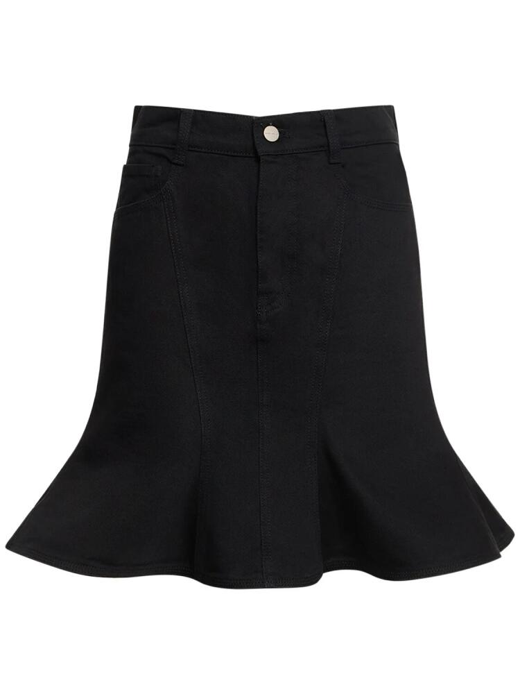 MARC JACOBS Fluted Denim Mini Skirt Cover