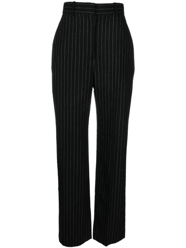 Alexander McQueen chalk stripe wool trousers - Black Cover