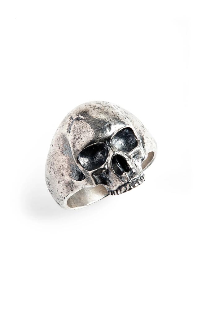 John Varvatos Skull Ring in Metallic Silver Cover