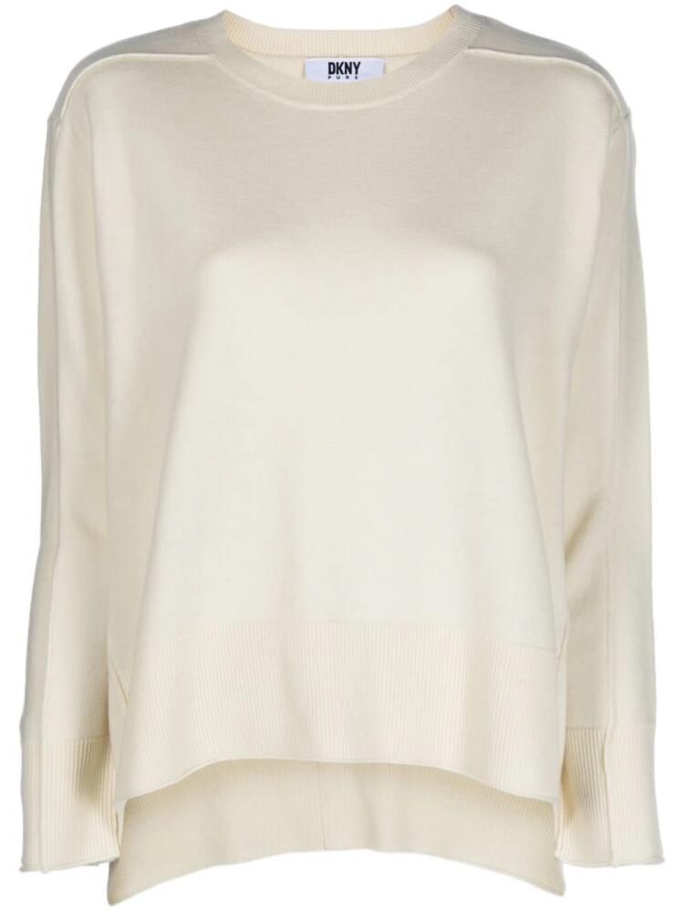 DKNY crew-neck wool jumper - Neutrals Cover