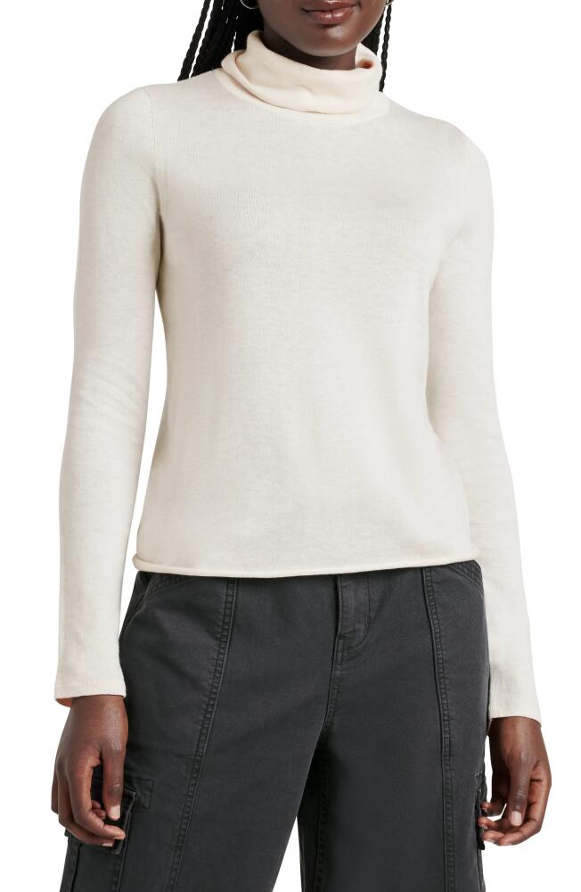 Splendid Greyson Cotton Blend Turtleneck Sweater in Paper Cover