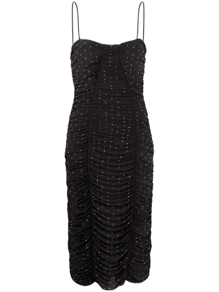 ROTATE BIRGER CHRISTENSEN crystal-embellishment ruched dress - Black Cover