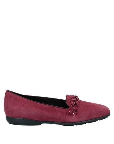 Geox Woman Loafers Burgundy Goat skin Cover