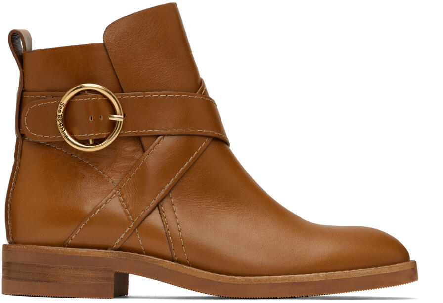 See by Chloé Tan Lyna Ankle Boots Cover