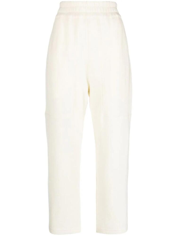 Gentry Portofino textured straight-leg track pants - Neutrals Cover