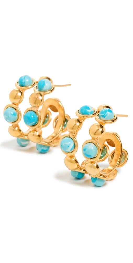 Sylvia Toledano Creole Double Earrings Larimar Cover