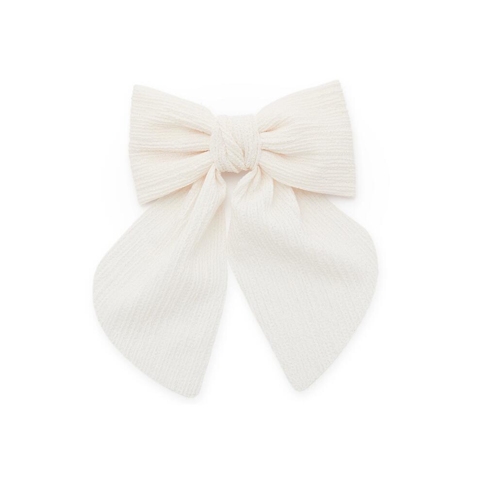 Kelly & Katie Textured Bow Hair Clip | Women's | Ivory Cover