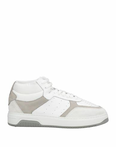 Pollini Man Sneakers White Soft Leather Cover