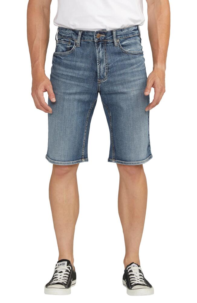 Silver Jeans Co. Zac Relaxed Fit Denim Shorts in Indigo Cover