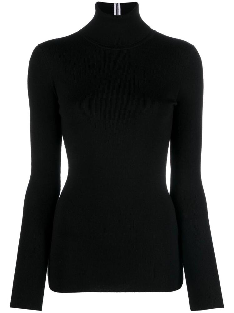 Victoria Beckham merino blend roll-neck sweater - Black Cover