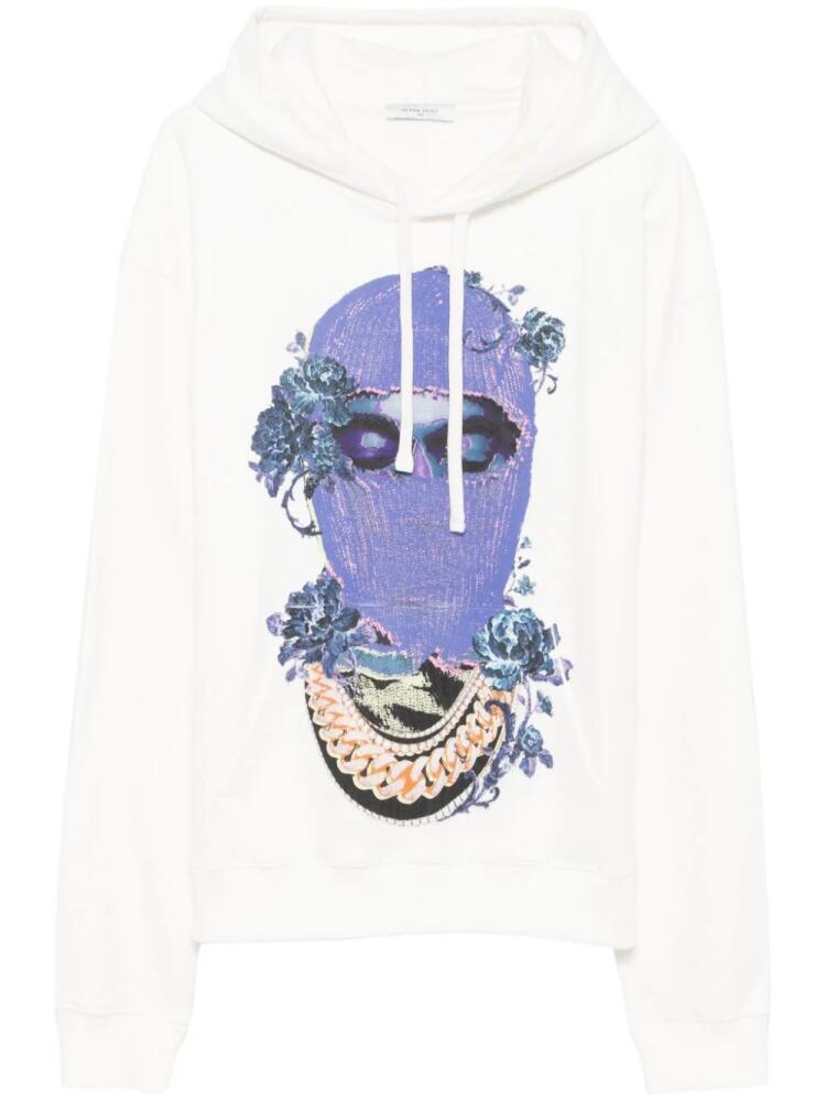 Ih Nom Uh Nit face-print hoodie - White Cover