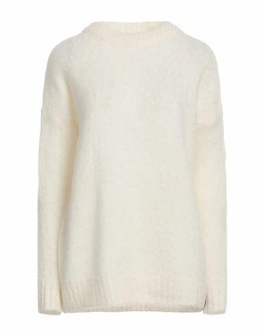 Hinnominate Woman Sweater White Mohair wool, Acrylic, Polyamide, Wool, Elastane Cover