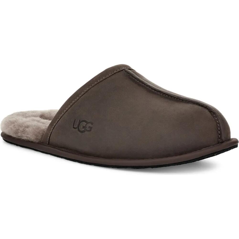 UGG(r) Scuff Slipper in Thunder Cloud Leather Cover