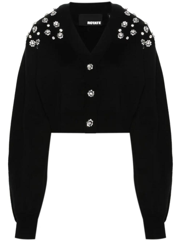 ROTATE BIRGER CHRISTENSEN sequin-embellished cardigan - Black Cover