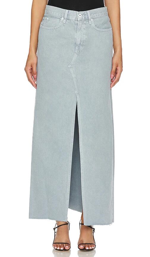 SLVRLAKE Low Rise Maxi Skirt in Blue Cover