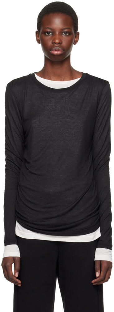 Max Mara Two-Pack Black & White Lupino Long Sleeve T-Shirts Cover