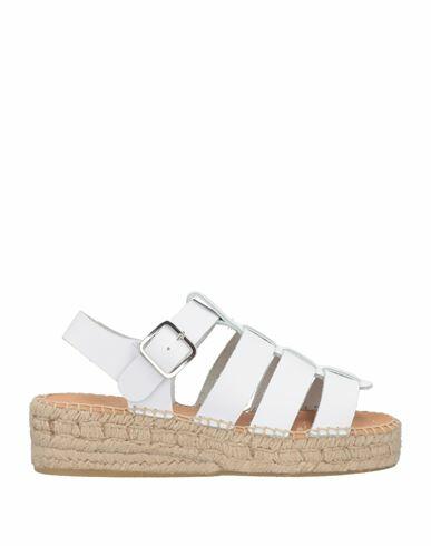 Kanna Woman Espadrilles White Cowhide Cover