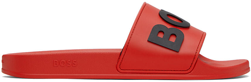 BOSS Red Raised Logo Slides Cover