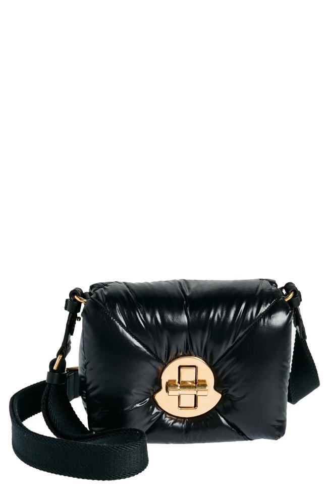 Moncler Mini Puf Quilted Nylon Crossbody Bag in Black Cover