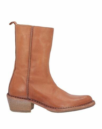 Moma Woman Ankle boots Tan Leather Cover