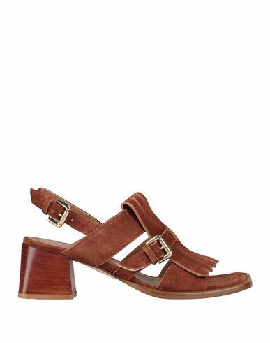 Guglielmo Rotta Woman Sandals Brown Leather Cover