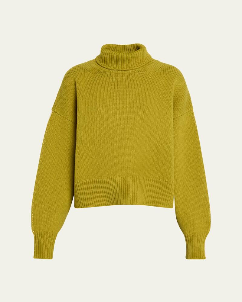 ZANKOV Wolfgang Colorblock Wool Turtleneck Cover