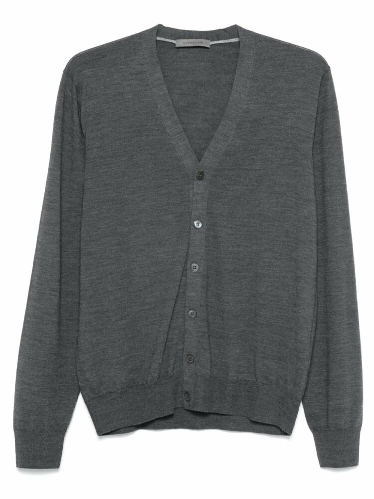 Corneliani fine-knit cardigan - Grey Cover