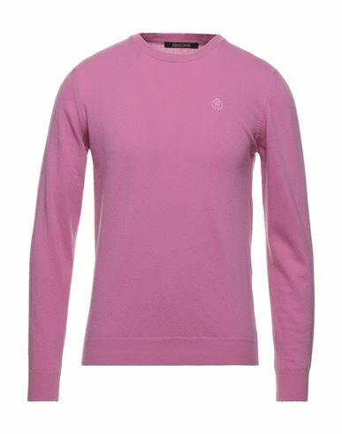 Roberto Cavalli Man Sweater Pink Wool, Cashmere Cover