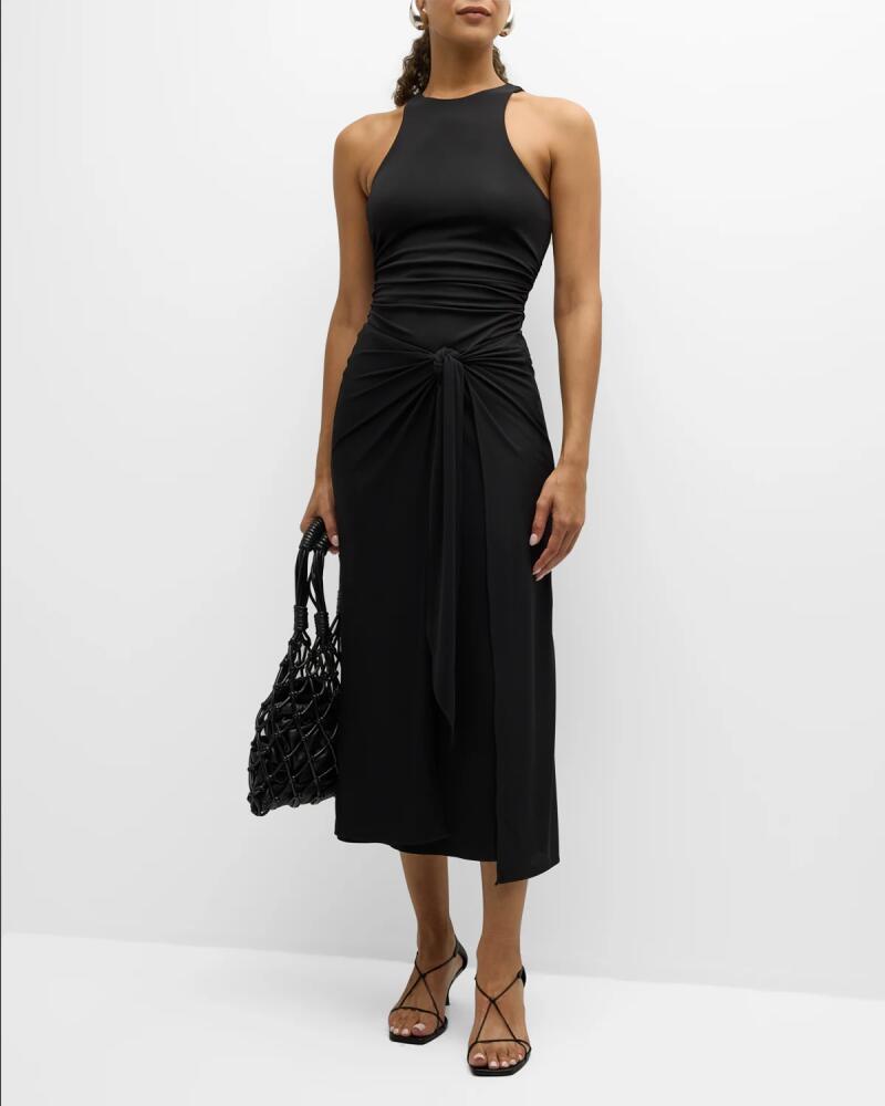 Cinq a Sept Andie Sleeveless Wrap-Skirt Midi Dress Cover