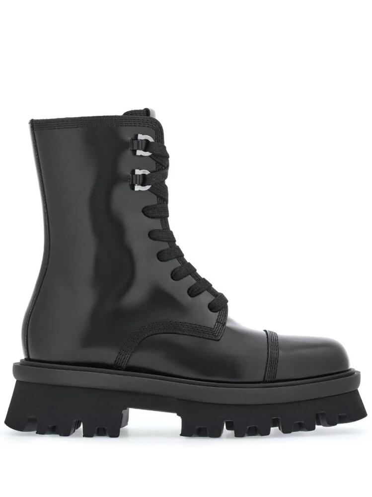 Ferragamo chunky-sole combat boots - Black Cover