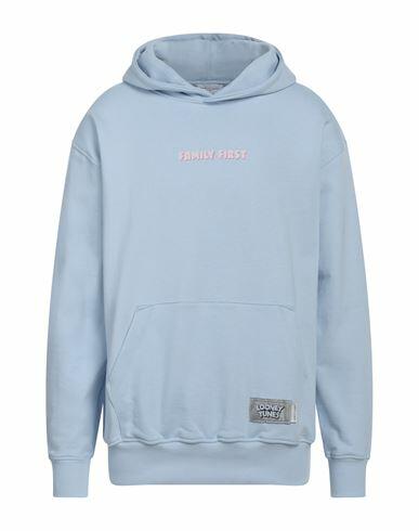 Family First Milano Man Sweatshirt Light blue Cotton Cover