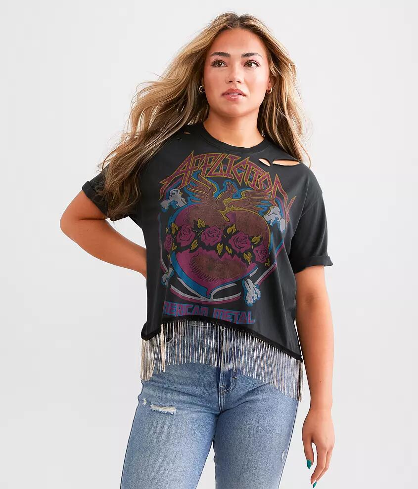 Affliction Phoenix Cropped T-Shirt Cover