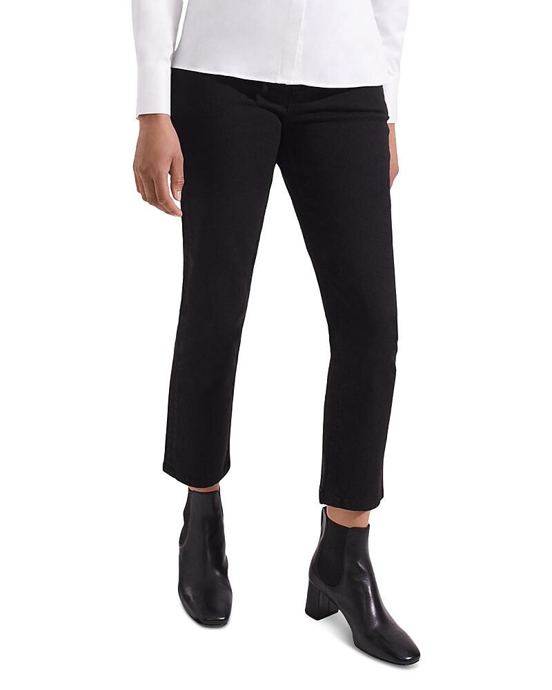 Hobbs London Iva Straight Cropped Jeans in Black Cover