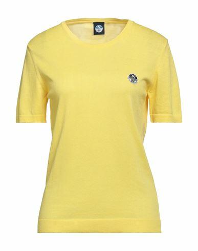 North Sails Woman Sweater Yellow Cotton Cover