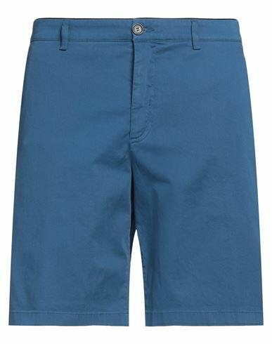 Department 5 Man Shorts & Bermuda Shorts Blue Cotton, Elastane Cover